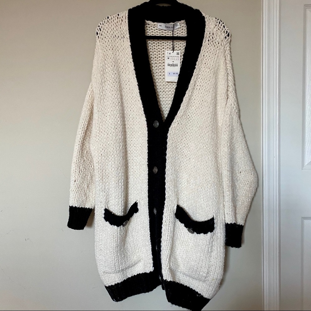 NWT Zara Oversized Knit Cardigan